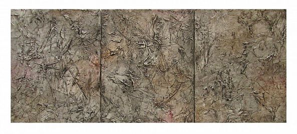 Triptyque Fossiles / Triptych Fossils (SOLD / VENDU)-Maryse Lapointe