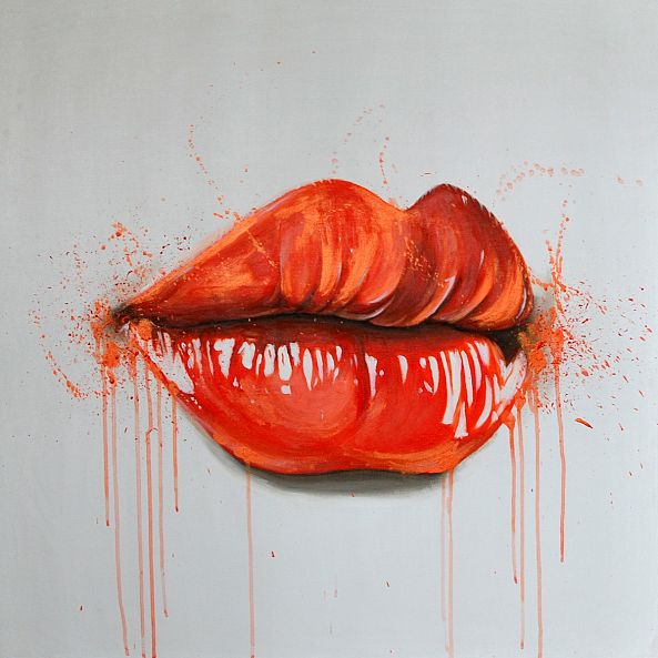 Orange lips-Artémo par Christine Bélanger
