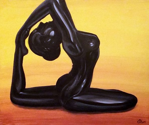 Installée dans la posture-Artémo par Christine Bélanger