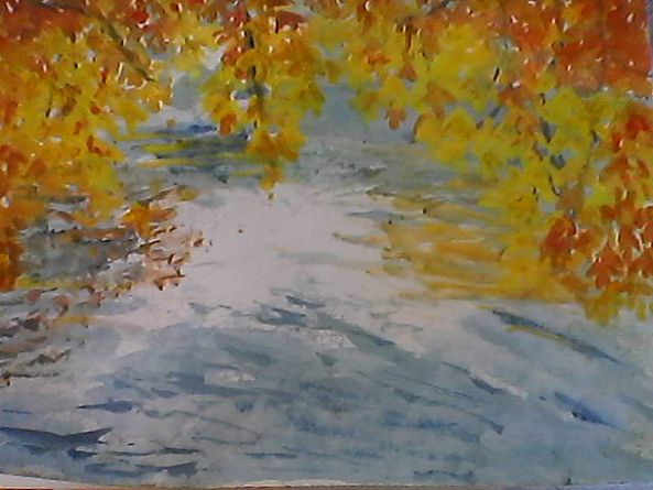 Autumn Tree over River-Julie Markides