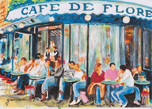 Café de Flore Paris-CLAUDE GARCIA