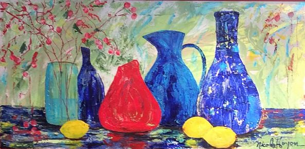 Vases et citrons-Nicole Doyon