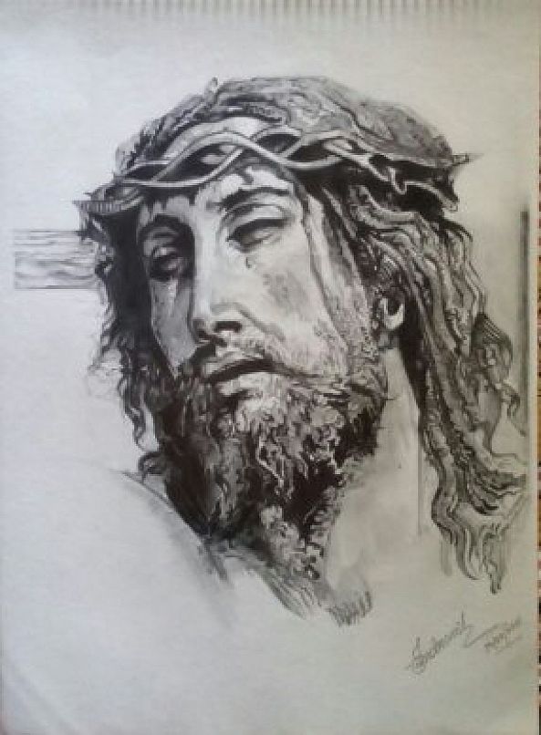 jesus crowned with thorns-Indranil Biswas