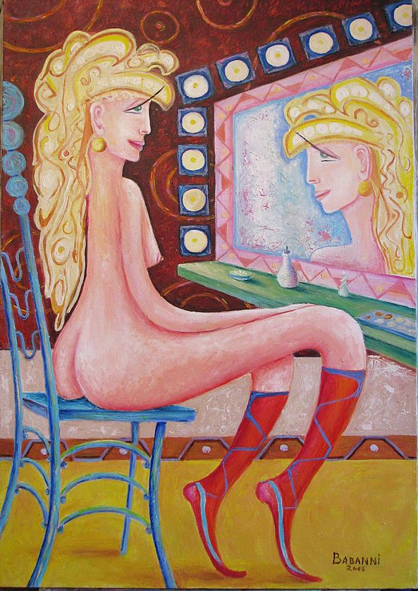 girl before a mirror -Karen Babanni