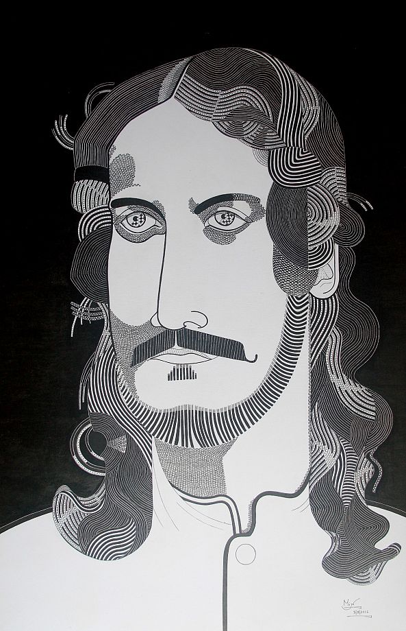 Portrait of Rabindranath Tagore-Parjanya Sau