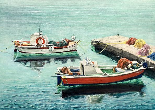 Trish's Harbour, Greece V2-Theresa Cooper