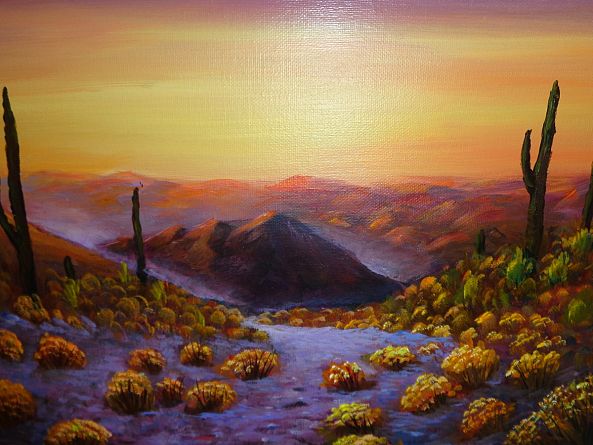 Desert  Sunset-Rosemarie Prisel