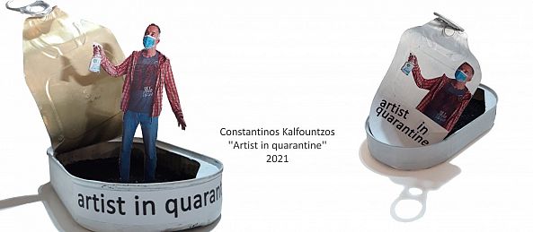 artist in quarantine -Constantinos Kalfountzos