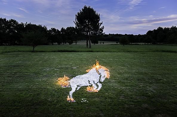 Cheval de feu-Sekhmet Art