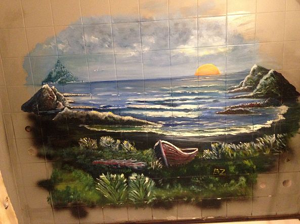 fresque salle de bain-bernard zappella