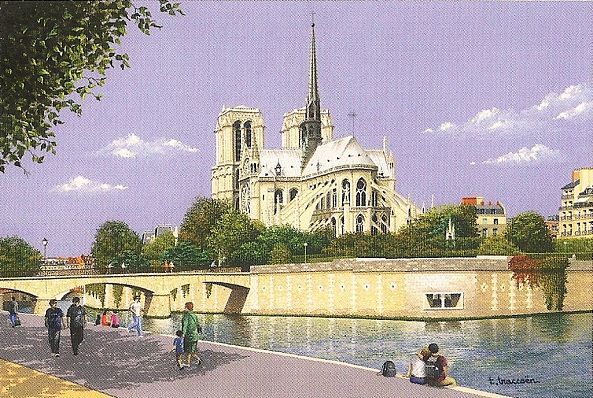 Paris, Notre Dame ( postal card )-Thierry Traccoën
