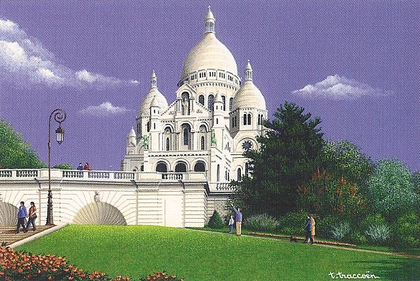 paris, le sacré coeur ( postal card )-Thierry Traccoën