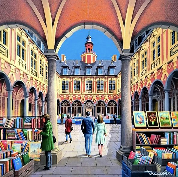 Le marché aux livres de La Vieille Bourse de Lille-Thierry Traccoën