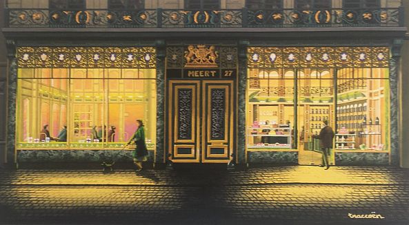 Meert pastry shop ( postal card )-Thierry Traccoën