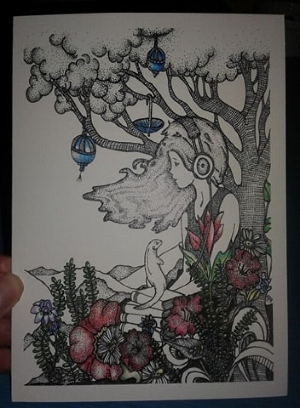 Listen to the music-Jessie's Art
