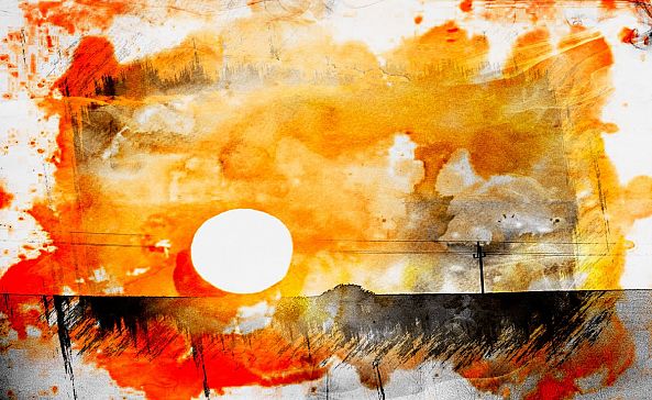 Photo-Graphic of a sunrise-Herman van Bon