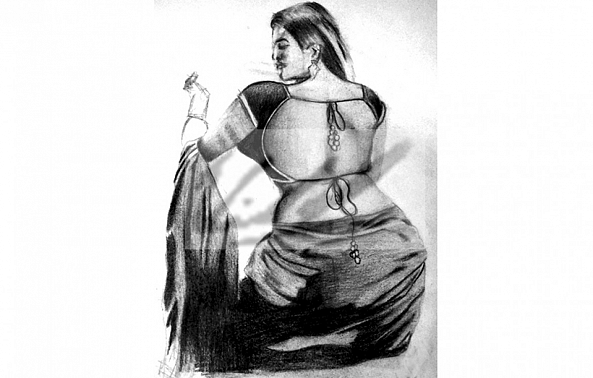 Saree Sketch 1 -Vimal khatri