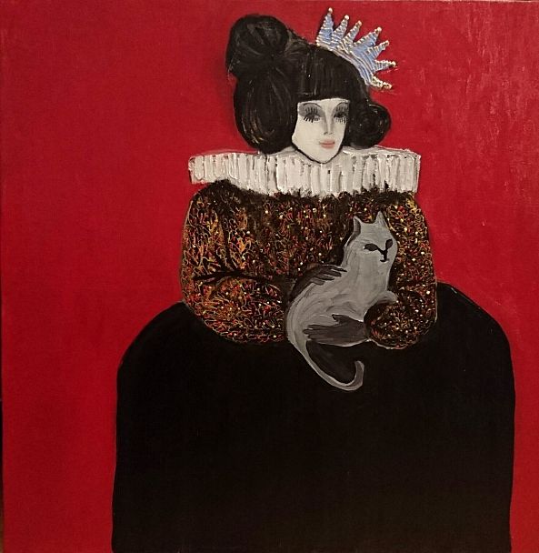 Princess with a British cat-Maiko Jimsheleishvili