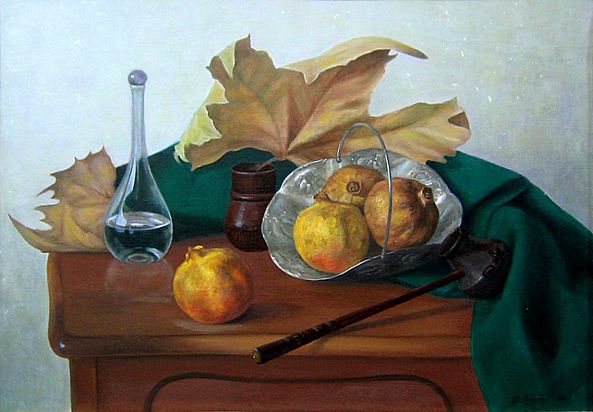 Still life with  rakija-Vladimir Vlajic