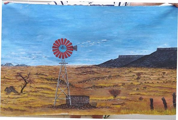 Red Windmill African Farm-Trudie Webster