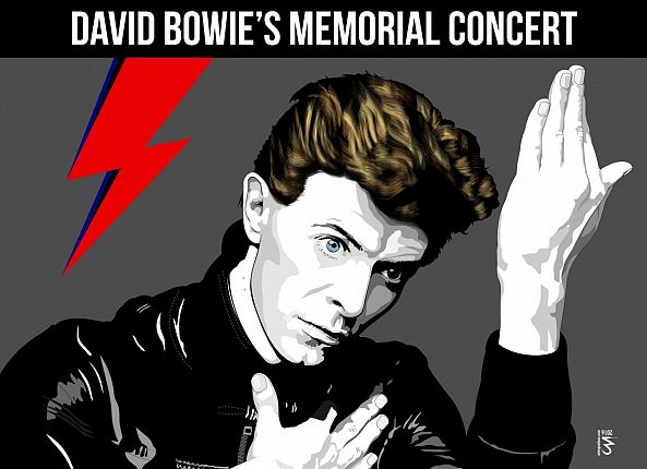 David Bowie's Portrait for his Memorial Concert-artes praticas