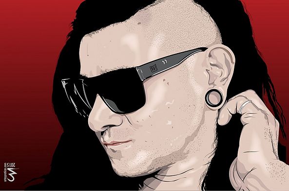 Skrillex Vector Portrait-artes praticas