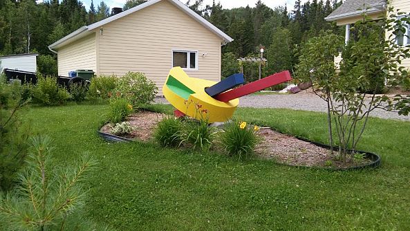''Les jumeaux''-Germain Desbiens, sculpteur