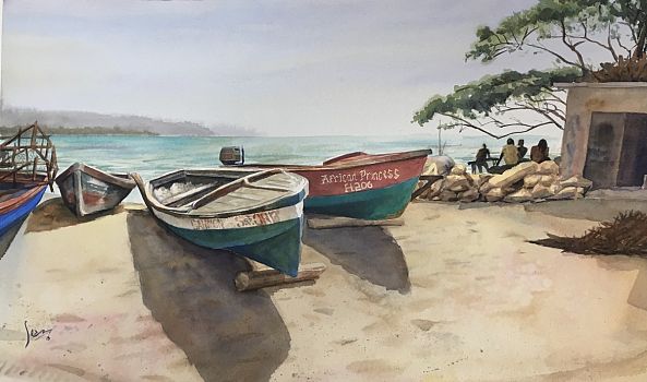 Boats by the bay-Sean Henry