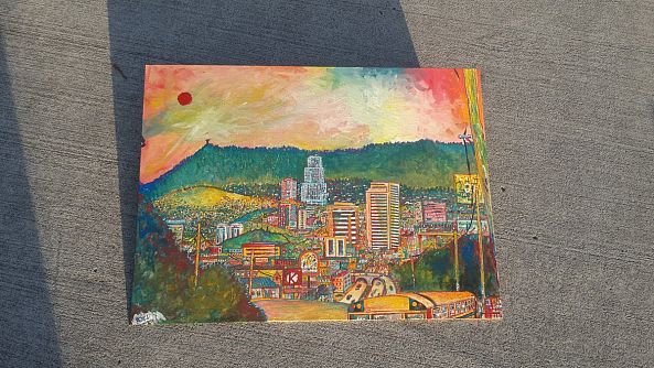 Atardecer en Tegucigalpa-Aziel Barrientos