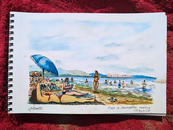 Playa La Malvarrosa -Aziel Barrientos