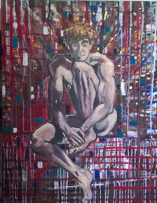 Sitting boy-Eric James DUHAN