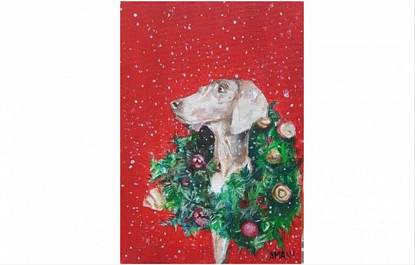 Christmas Puppy Red-Amani Terzakis