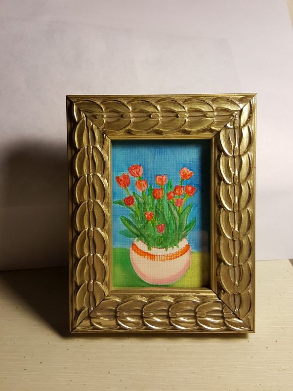 tulips in planter-Rachel Galbreath
