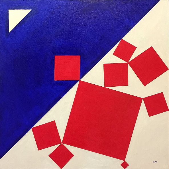 Suprematist Bacchus and Ariadne after Titian-Guilherme Pontes