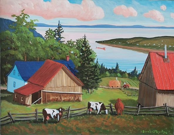 3 petites vaches en Charlevoix-Bernard Proulx