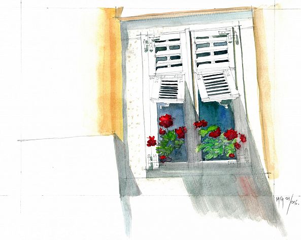 Window with flowers-Goran Martinovic