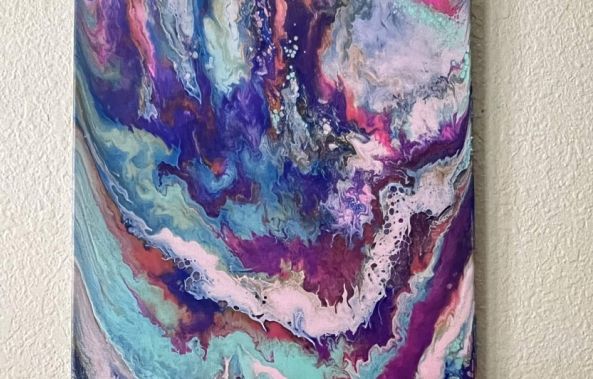 Cotton Candy Collision -Twenty Pour 7  Epoxy Resin and More