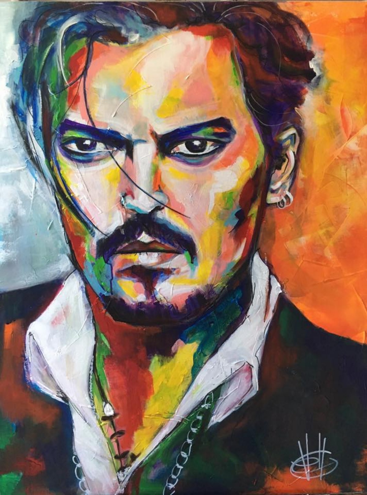 JOHNNY DEPP by pascale begin-volle, Painting | Artblr.