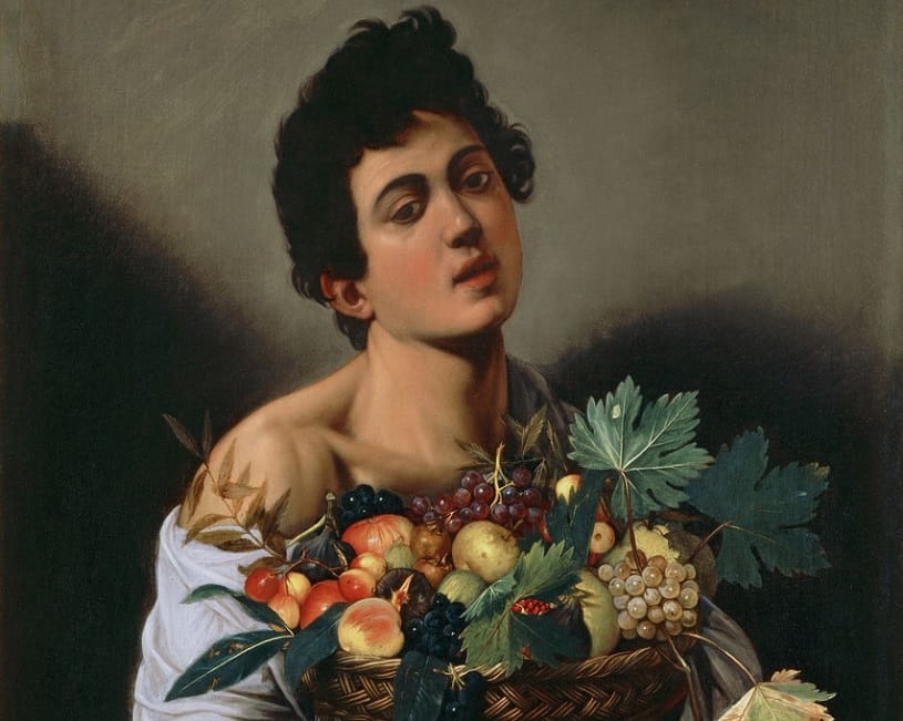Boy With a Basket of Fruit