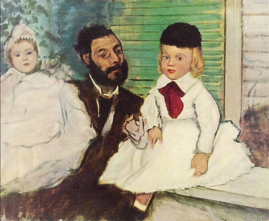 Count Lepic and His Daughters by Edgar Degas.