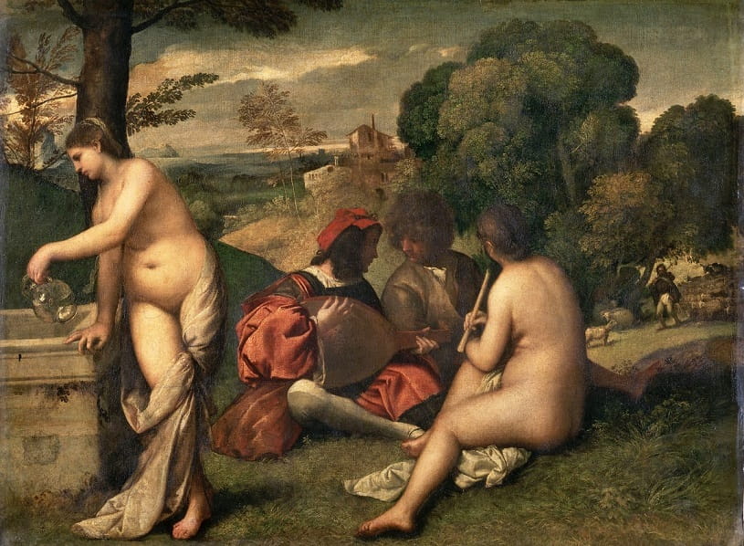 Fiesta campestre by Titian.