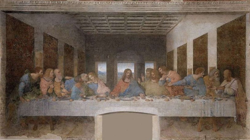 La Cène par Léonard de Vinci.